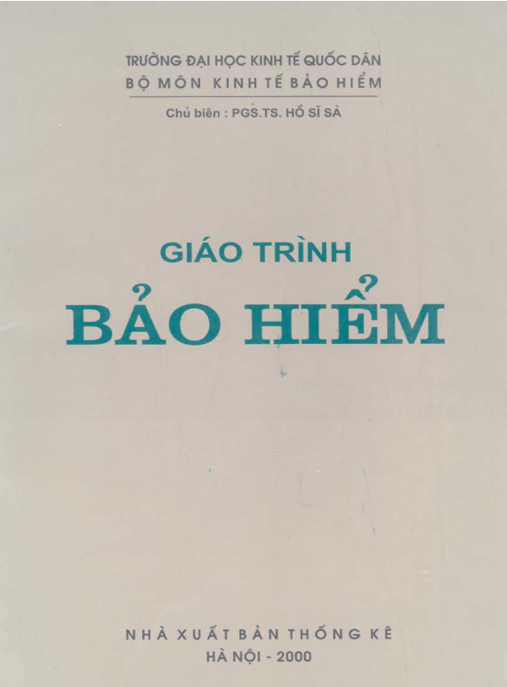 Giáo Trình Bảo Hiểm