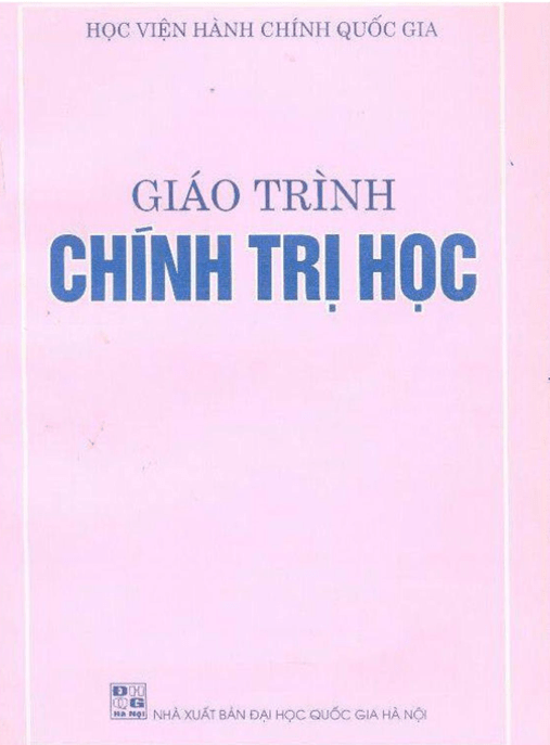 Giáo Trình Chính Trị Học