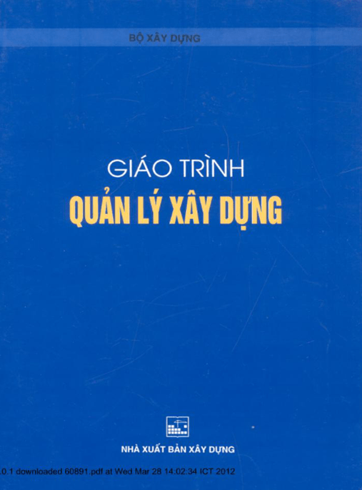 Giáo Trình Quản Lý Xây Dựng