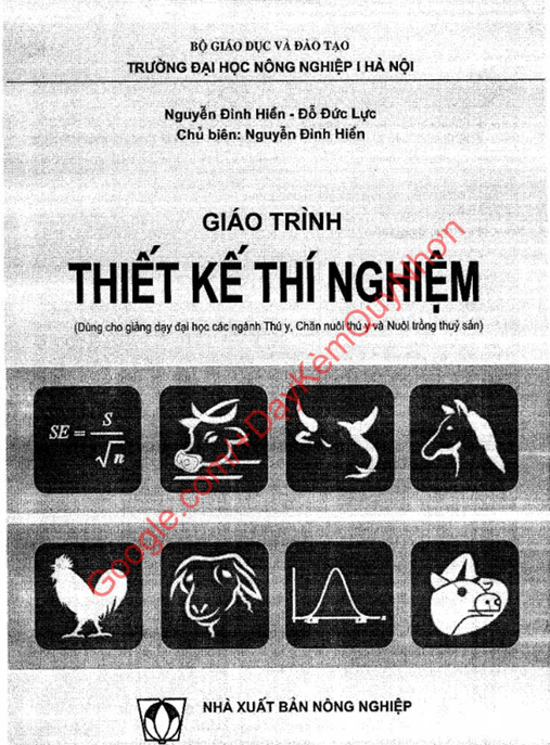 Giáo Trình Thiết Kế Thí Nghiệm