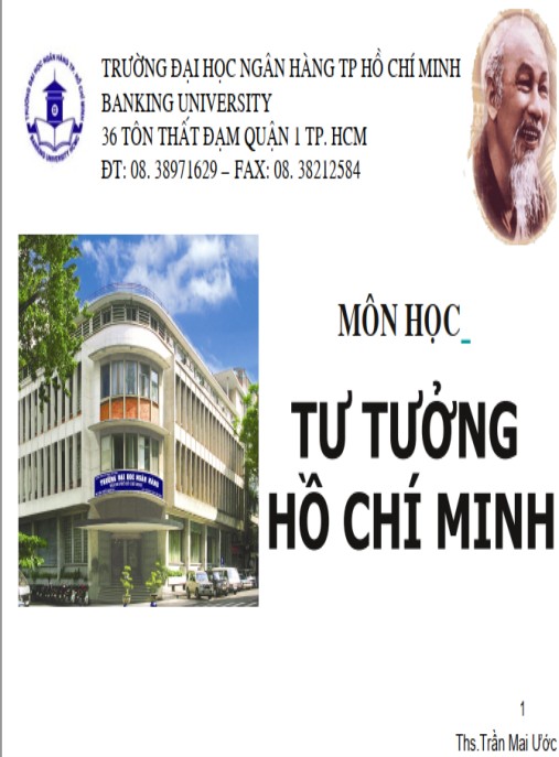 Giáo trình tư tưởng Hồ Chí Minh