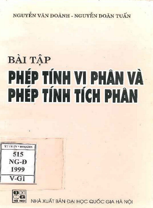 Bài Tập Phép Tính Vi Phân Và Phép Tính Tích Phân
