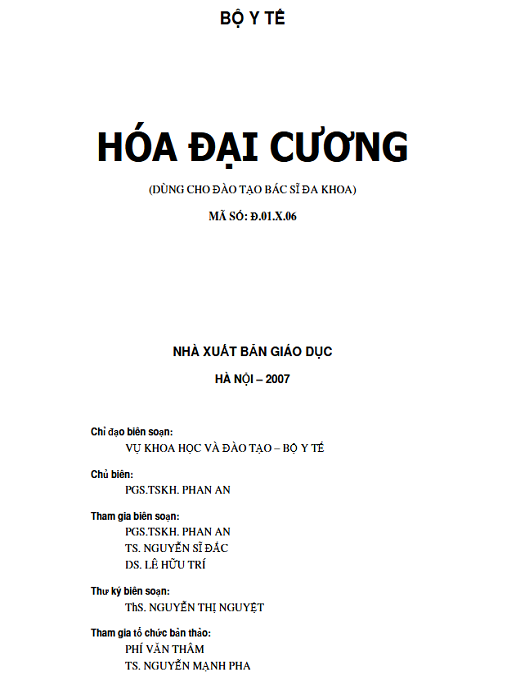 Hóa Đại Cương