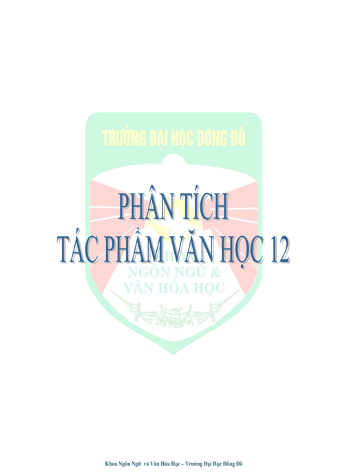 Phân Tích Tác Phẩm Văn Học Lớp 12