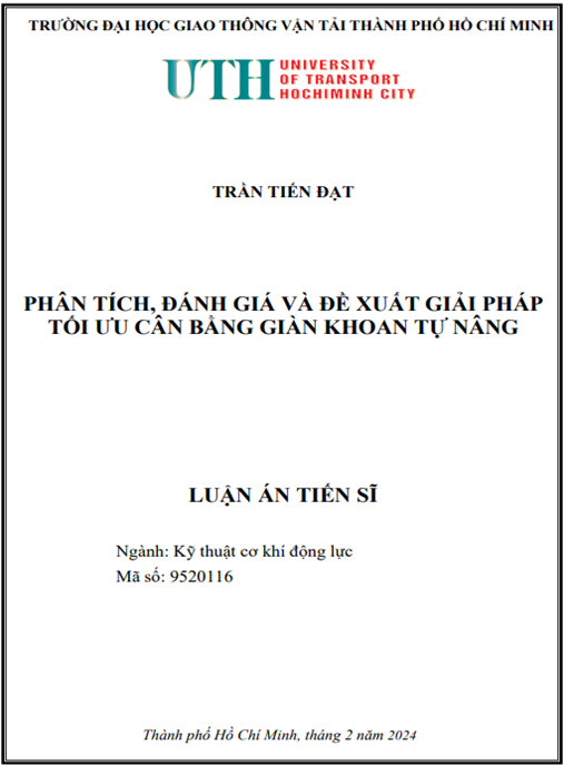 Phân tích, đánh giá và đề xuất giải pháp tối ưu cân bằng giàn khoan tự nâng