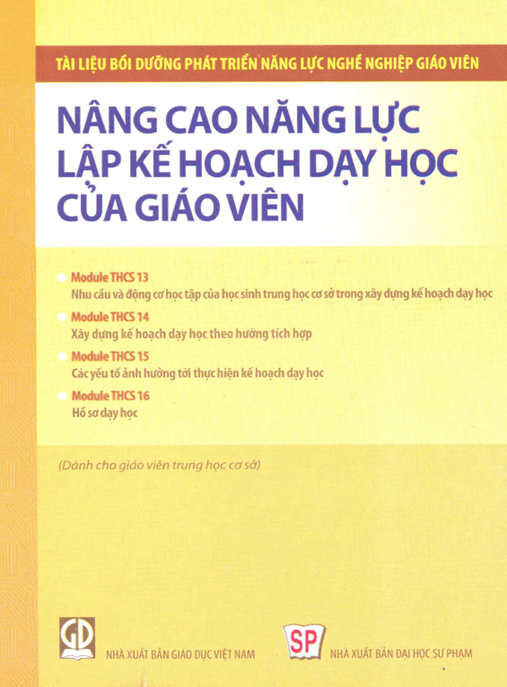 Nâng Cao Năng Lực Lập Kế Hoạch Dạy Học Của Giáo Viên