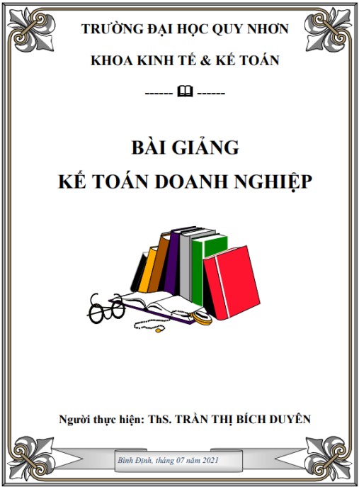 Bài giảng Kế toán doanh nghiệp