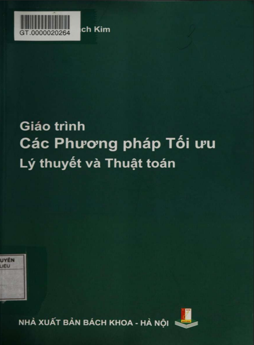 Giáo Trình Các Phương Pháp Tối Ưu – Lý Thuyết Và Thuật Toán