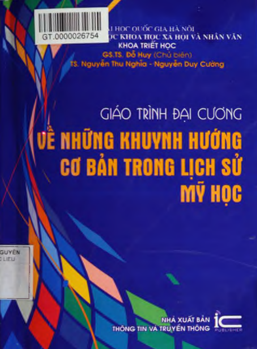 Giáo Trình Đại Cương Về Những Khuynh Hướng Cơ Bản Trong Lịch Sử Mỹ Học