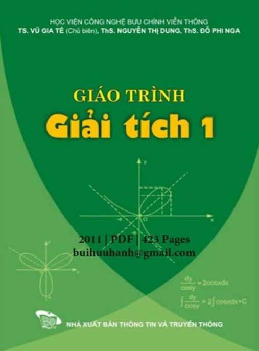 Giáo Trình Giải Tích Tập 1