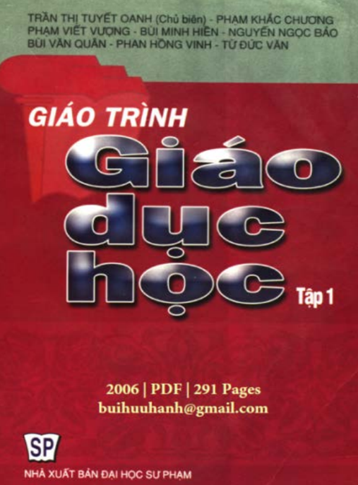 Giáo Trình Giáo Dục Học Tập 1