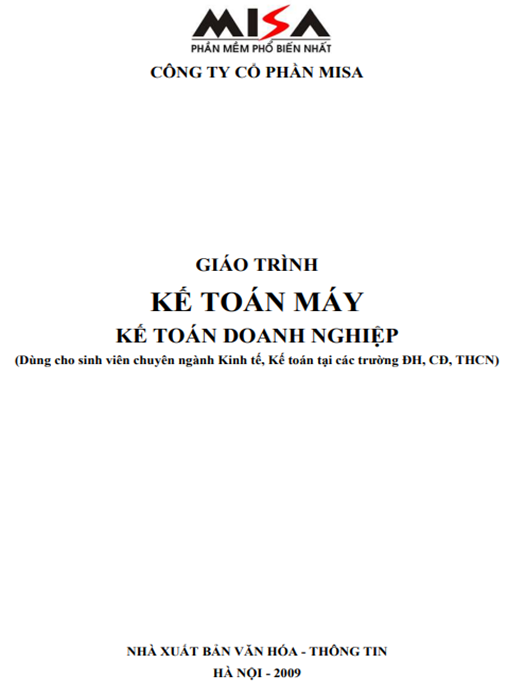 Giáo Trình Kế Toán Máy Kế Toán Doanh Nghiệp