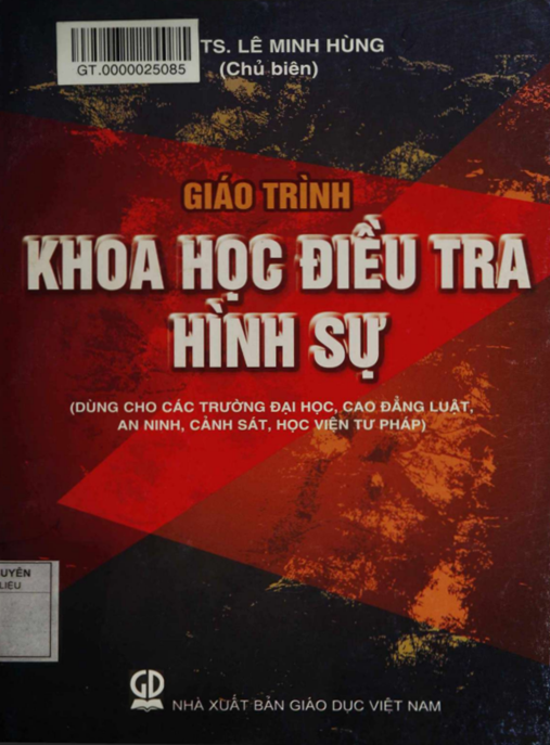 Giáo Trình Khoa Học Điều Tra Hình Sự