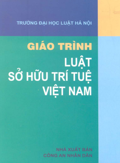 Giáo Trình Luật Sở Hữu Trí Tuệ Việt Nam