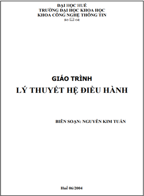 Giáo Trình Lý Thuyết Hệ Điều Hành