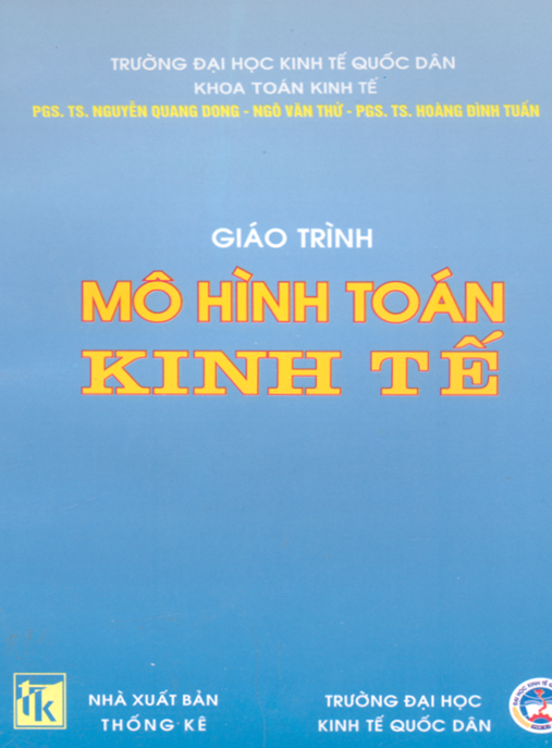 Giáo Trình Mô Hình Toán Kinh Tế