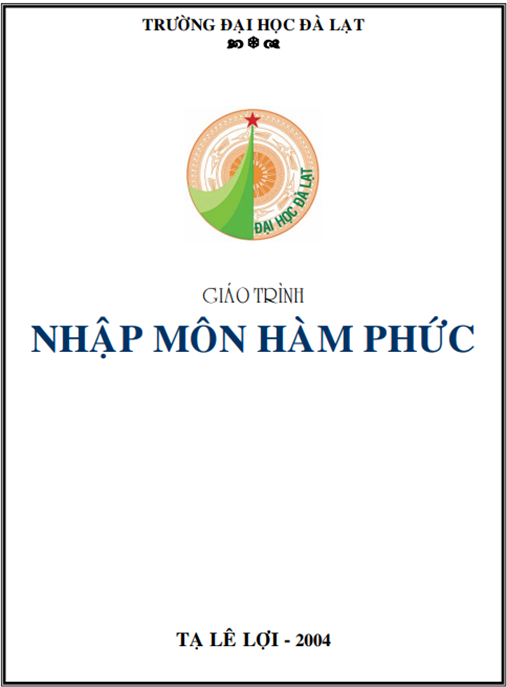 Giáo Trình Nhập Môn Hàm Phức