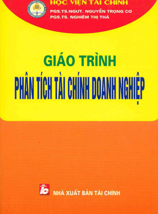 Giao Trình Phân Tích Tài Chính Doanh Nghiệp