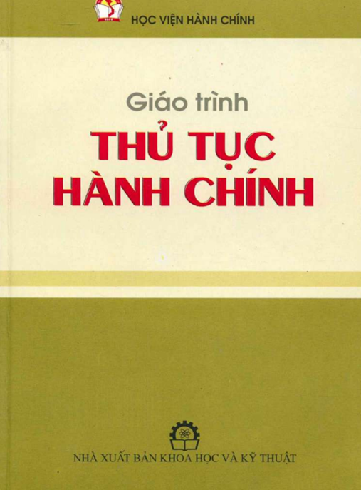 Giáo Trình Thủ Tục Hành Chính