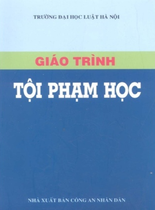 Giáo Trình Tội Phạm Học