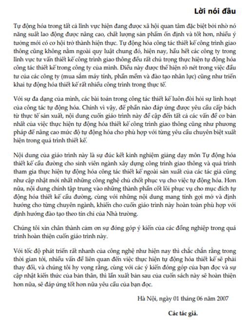 Giáo Trình Tự Động Hóa Thiết Kế Cơ Khí