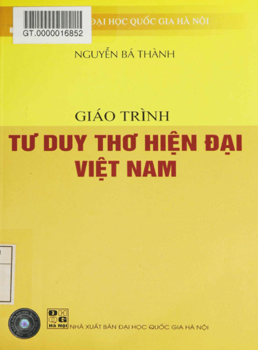 Giáo Trình Tư Duy Thơ Hiện Đại Việt Nam