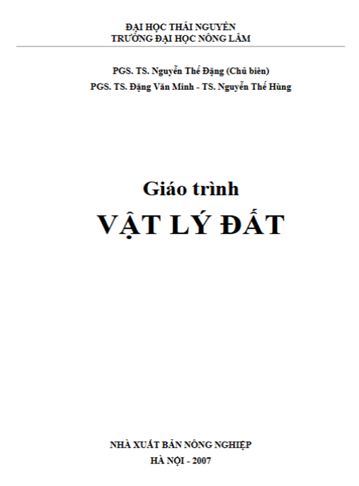 Giáo Trình Vật Lý Đất