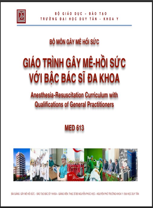 Giáo trình Gây mê hồi sức với bậc bác sĩ đa khoa – Phần 2