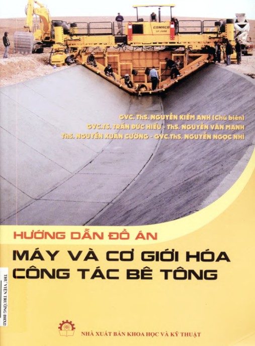 Hướng dẫn đồ án Máy và cơ giới hóa công tác bê tông – Phần 2