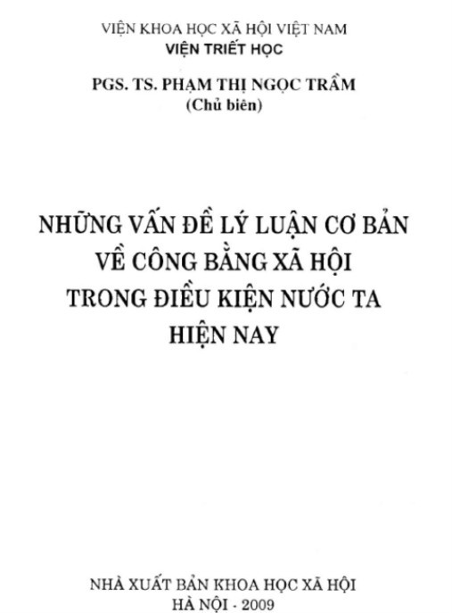 Những vấn đề lý luận cơ bản về công bằng xã hội trong điều kiện nước ta hiện nay – Phần 2