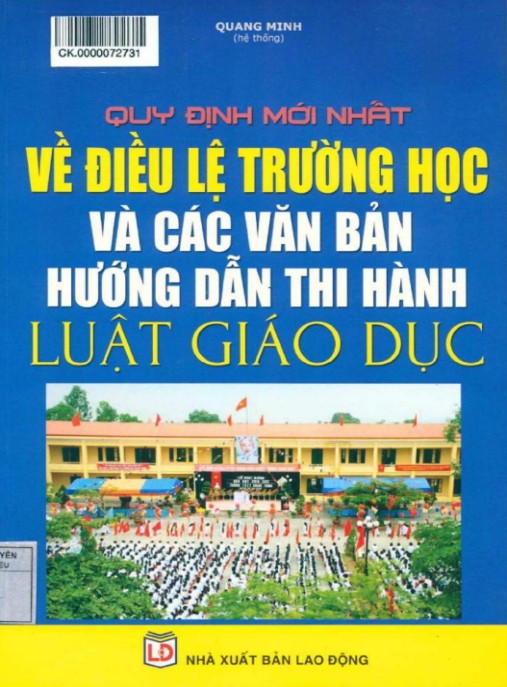 Quy định mới nhất về điều lệ trường học và các văn bản hướng dẫn thi hành Luật giáo dục – Phần 2