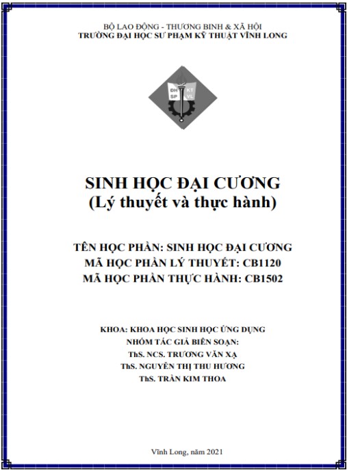 Sinh học đại cương – Phần 2