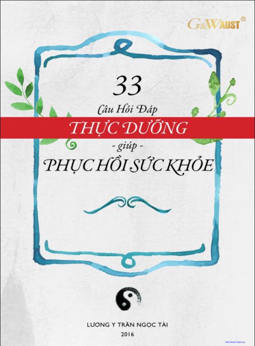 36 Câu Hỏi Đáp Thực Dưỡng Giúp Phục Hồi Sức Khoẻ