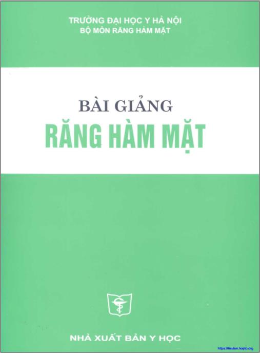 Bài Giảng Răng Hàm Mặt