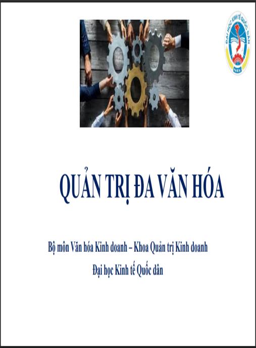 Bài giảng Quản trị đa văn hóa
