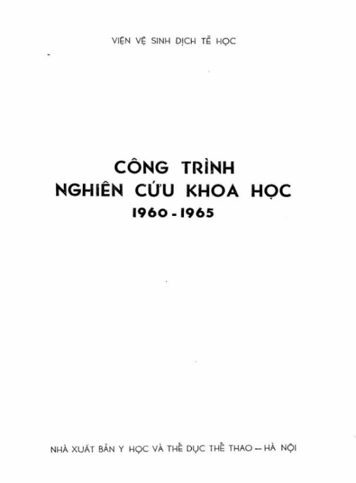 Công Trình Nghiên Cứu Khoa Học 1960 1965