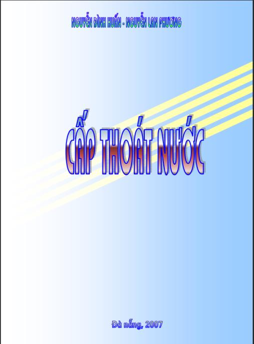 Tài liệu sô Giáo trình Cấp thoát nước Phần 1