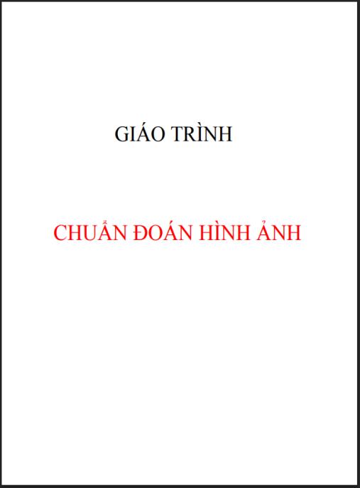 Giáo trình Chẩn đoán hình ảnh