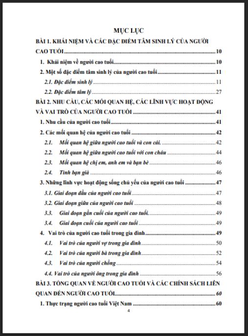 Giáo trình Công tác xã hội trợ giúp người cao tuổi Phần 1