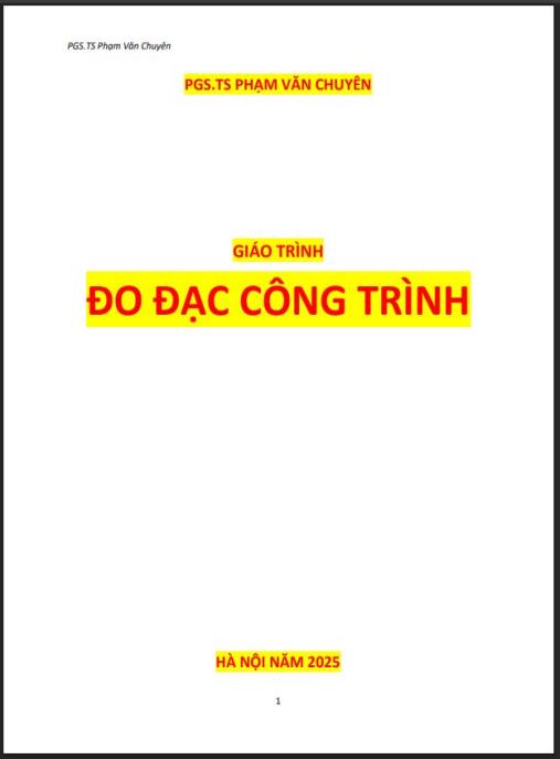 Giáo trình Đo đạc công trình