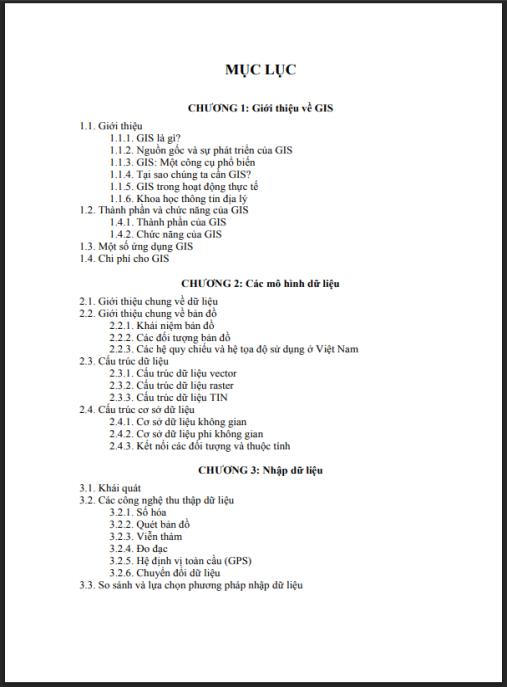 Giáo trình Hệ thống thông tin địa lí (GIS) Phần 1