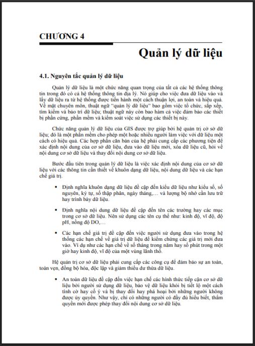 Giáo trình Hệ thống thông tin địa lí (GIS) Phần 2