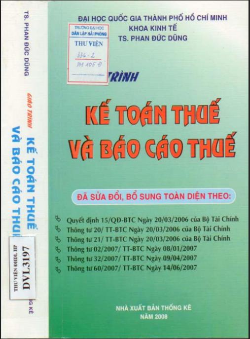 Giáo trình Kế toán thuế và báo cáo thuế – Phần 1