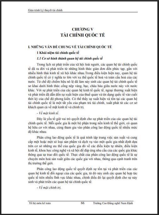 Giáo trình Lý thuyết tài chính Phần 2