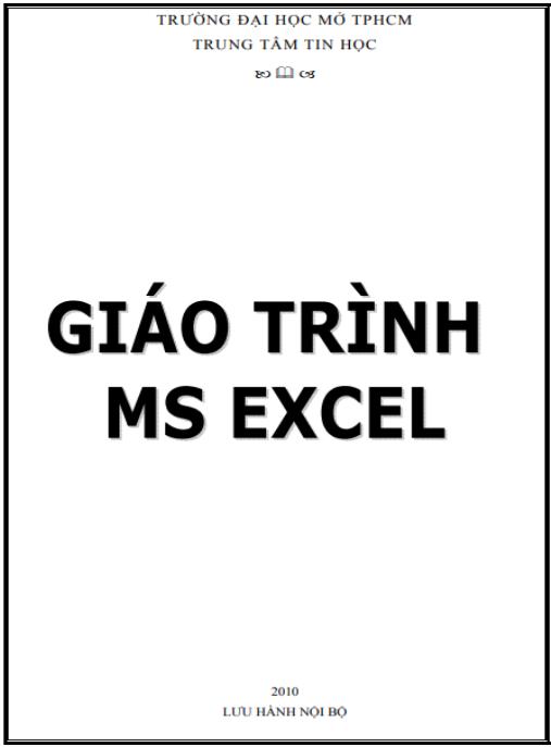 Giáo trình Ms Excel