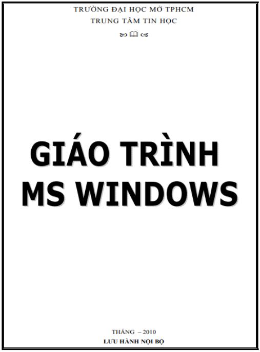 Giáo trình Ms Windows