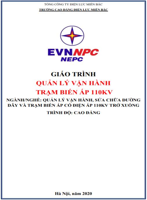 Giáo trình Quản lý vận hành trạm biến áp 110kV