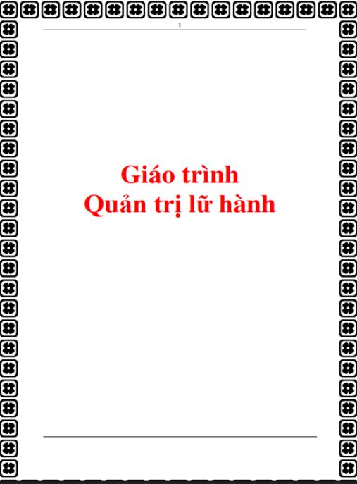 Giáo trình Quản trị dịch vụ lữ hành