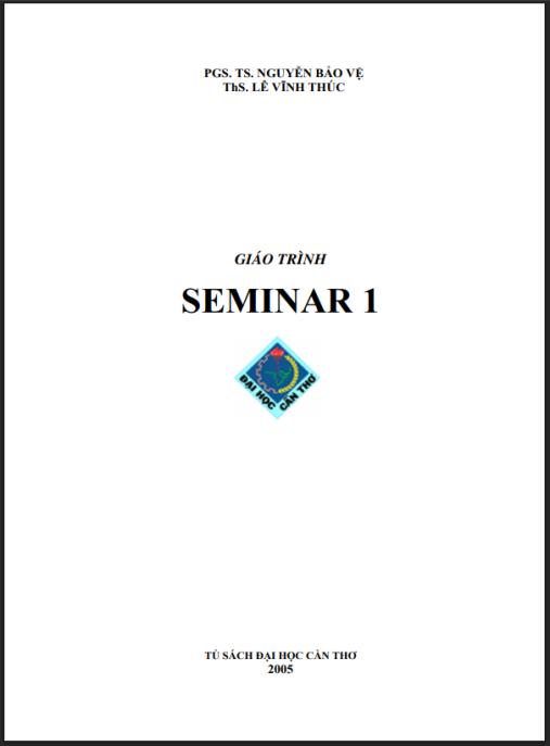 Giáo trình Seminar 1