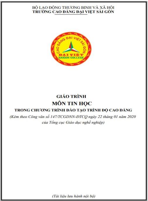 Giáo trình Tin học Trình độ Cao đẳng